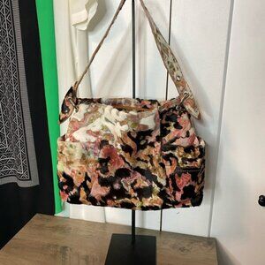 Made in ItalyCalf hair Marbled Multicolor Womens Bagside pockets Pinks